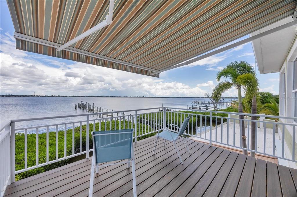 4111 North Beach Road Englewood, FL 34223 - Photo 49 of 87 a view of balcony with wooden floor