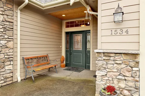 a view of a entryway door of the house