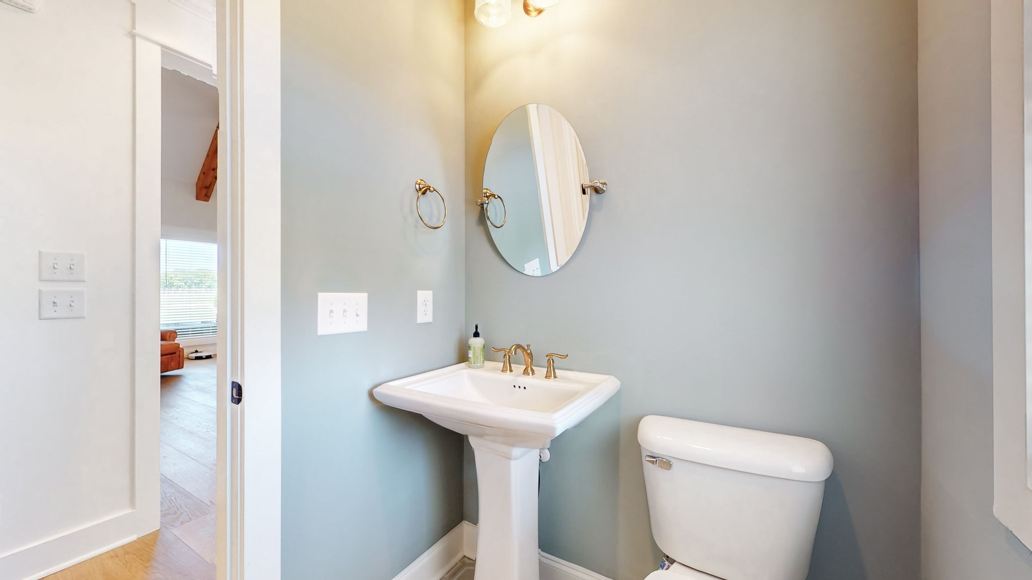 540 Bradshaw Road Lebanon, TN 37087 - Photo 30 of 65 a bathroom with a toilet a sink and a mirror