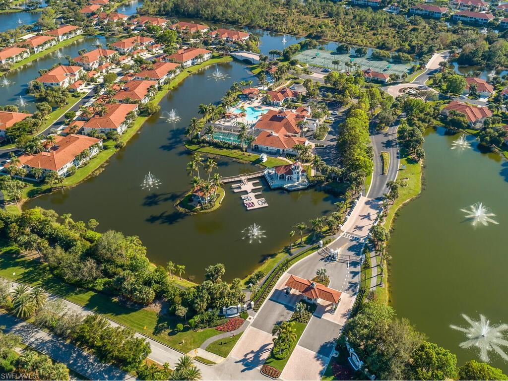 23831 San Marino Road, Unit 102 Estero, FL 34135 - Photo 38 of 39 Aerial overview of property's location featuring a large body of water