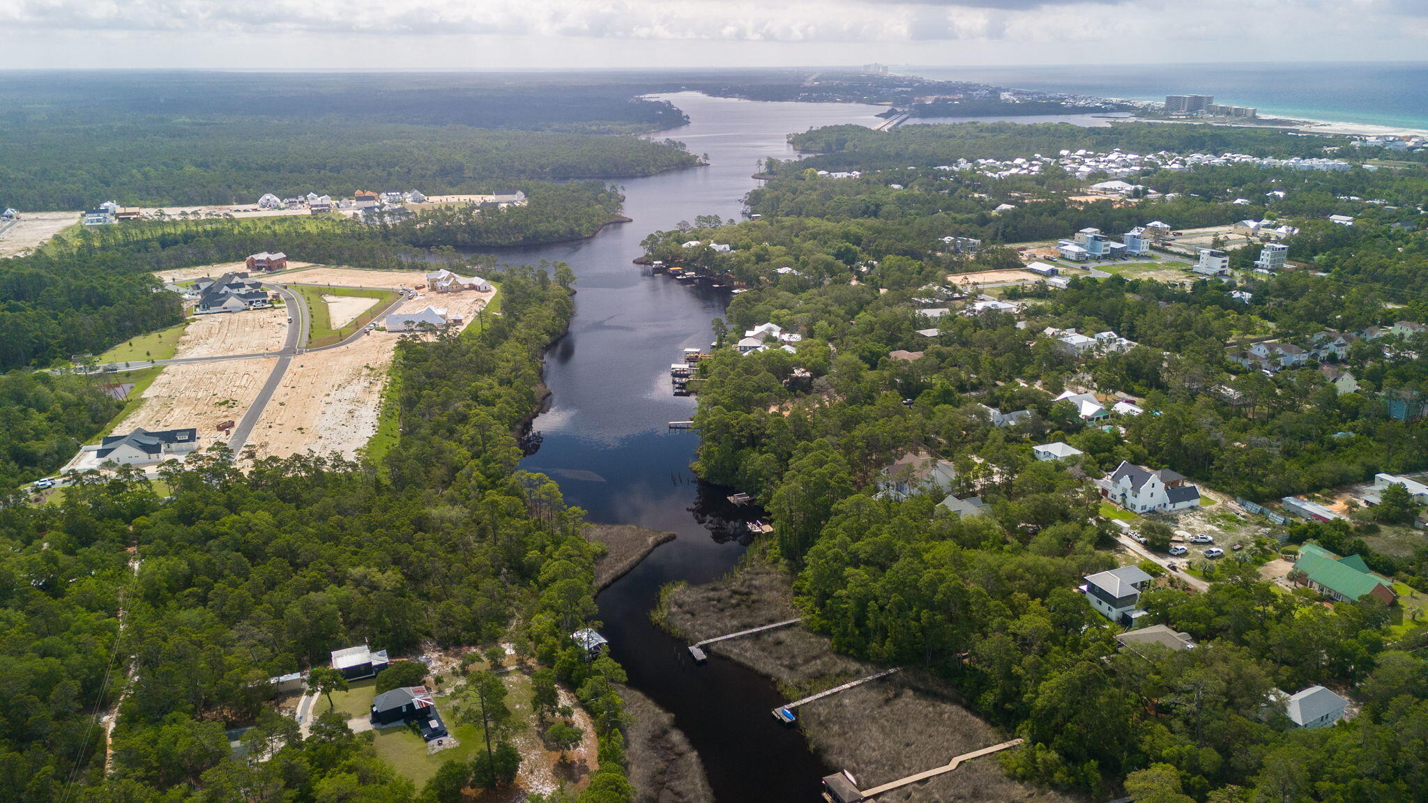 Tbd North Tbd N Wall St Inlet Beach Inlet Beach, FL 32461 - Photo 7 of 13 an aerial view of a house with a yard