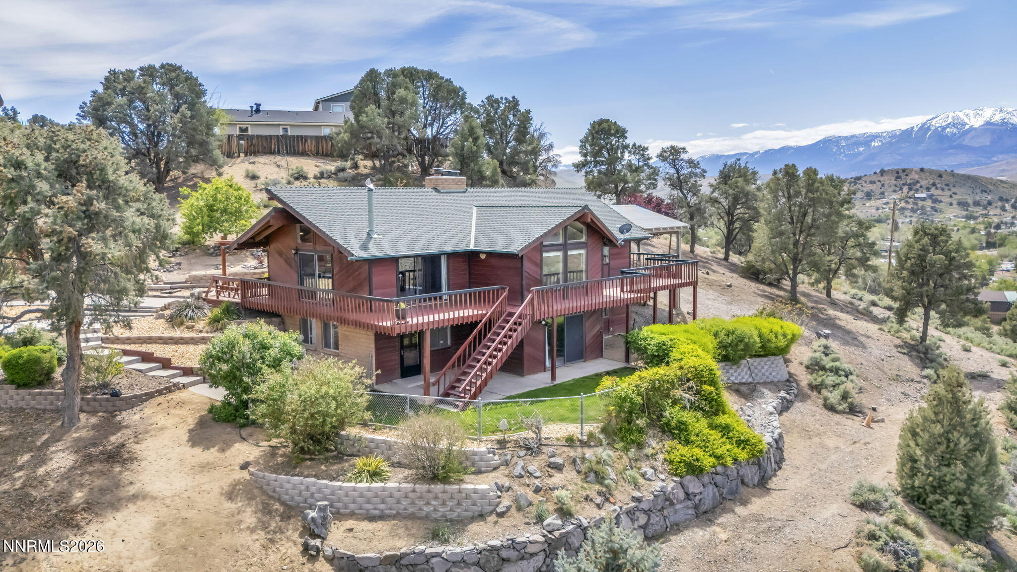 1970 Geiger Grade Road Reno, NV 89521 - Photo 2 of 45 a aerial view of a house with a garden and plants