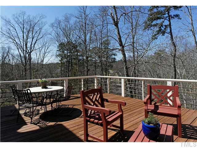 1001 Salcomb Lane Raleigh, NC 27614 - Photo 21 of 25 Two spacious and private decks are found in this lovely estate home for outdoor entertaining and enjoyment.
