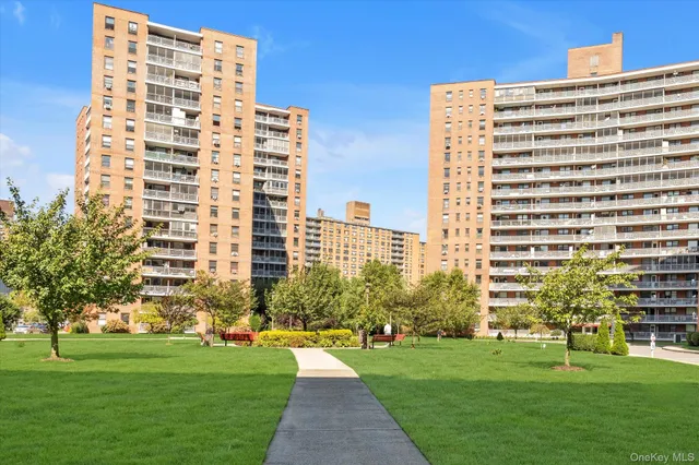a front view of a building