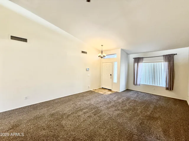 a view of an empty room