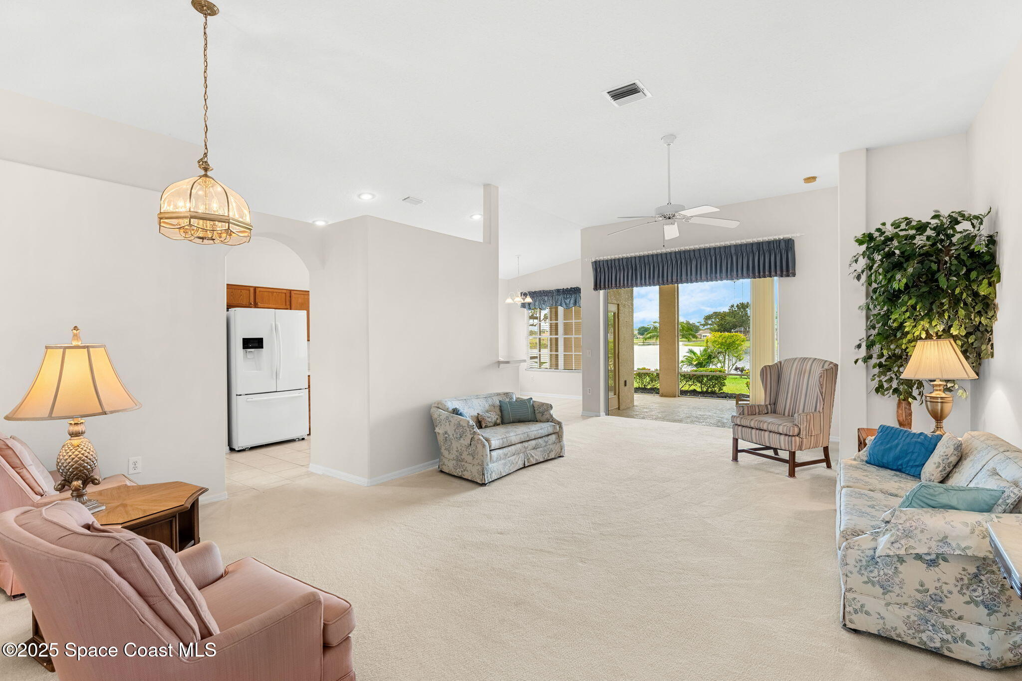 4882 Worthington Circle Rockledge, FL 32955 - Photo 6 of 41 Spacious living area with water view