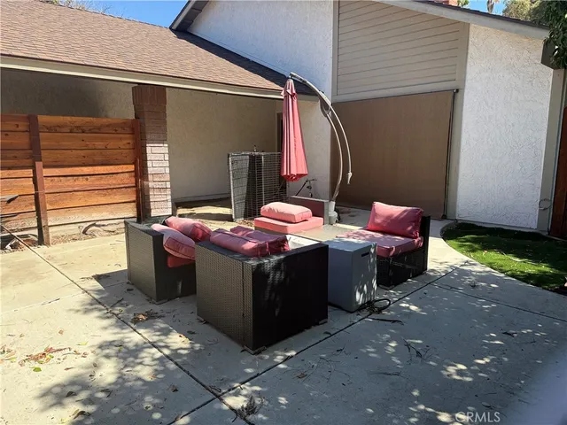 a view of a livingroom with furniture