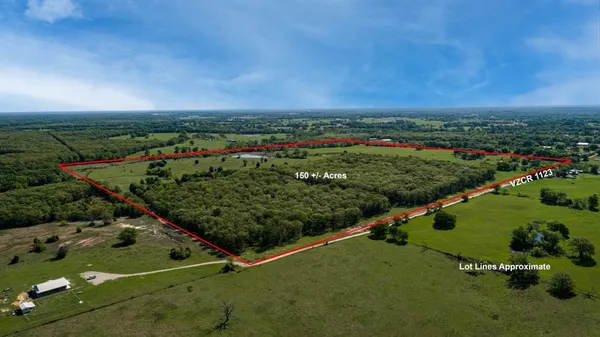 a view of a lake with a city