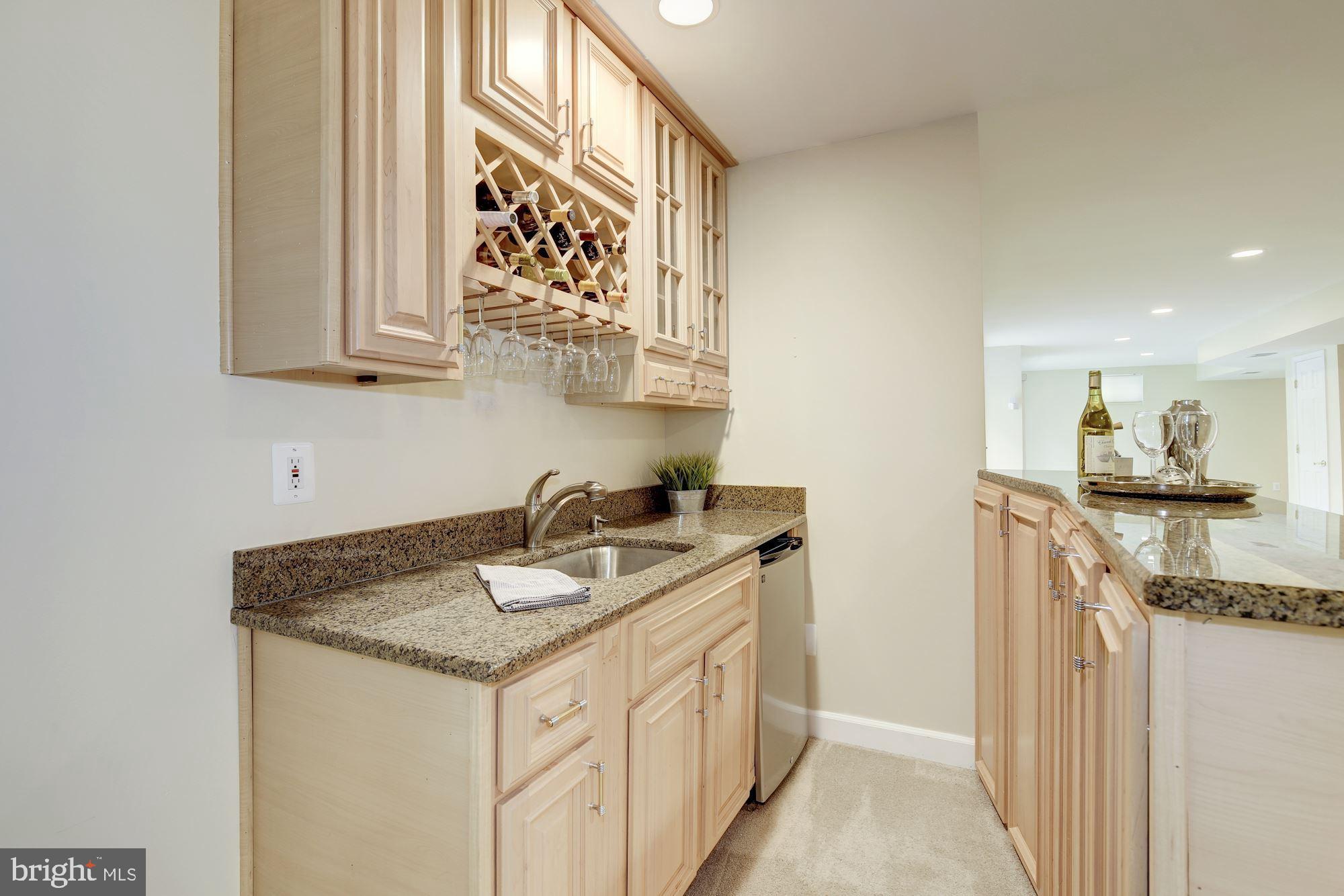 18815 Severn Road Gaithersburg, MD 20879 - Photo 30 of 38 A wine & glasses rack is perfect for your wet bar