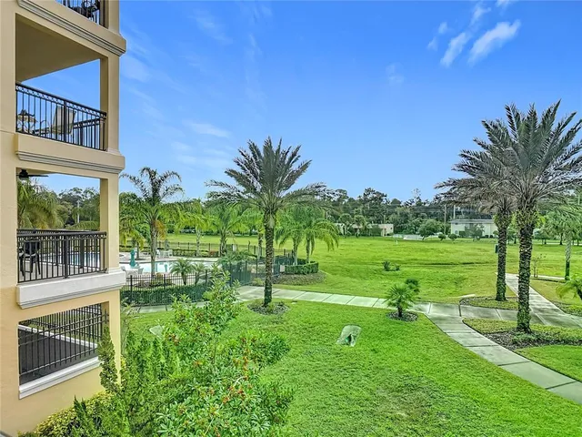 a view of a balcony with lake view
