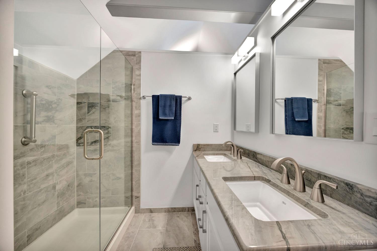 5115 Bonham Road Oxford, OH 45056 - Photo 14 of 24 New beautifully Tiled Shower and Double Bowl Vanity