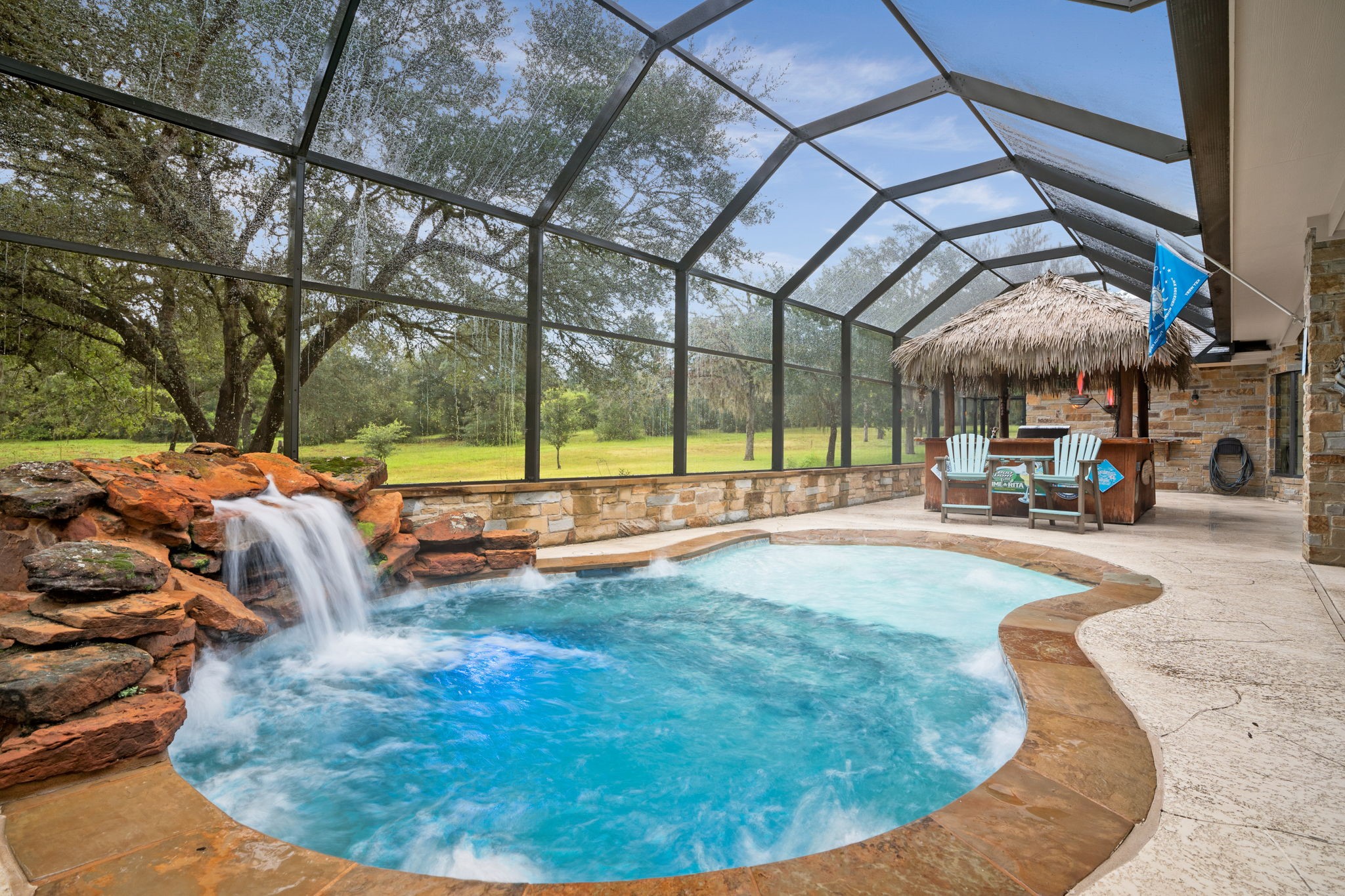 1114 Star Ridge Road Weimar, TX 78962 - Photo 4 of 50 Screen Enclosed Oasis!