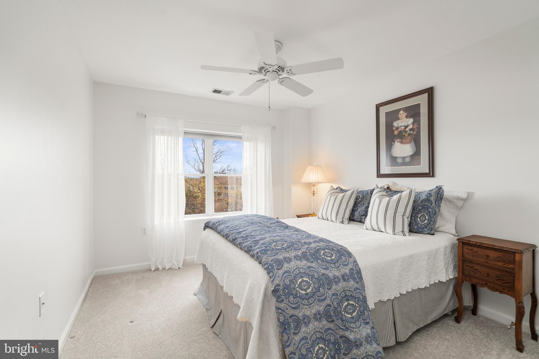 12246 Roundwood Road, Unit 507 Lutherville-Timonium, MD 21093 - Photo 36 of 58 Bedroom #2 w/Pleated Shades & Curtains & Rods