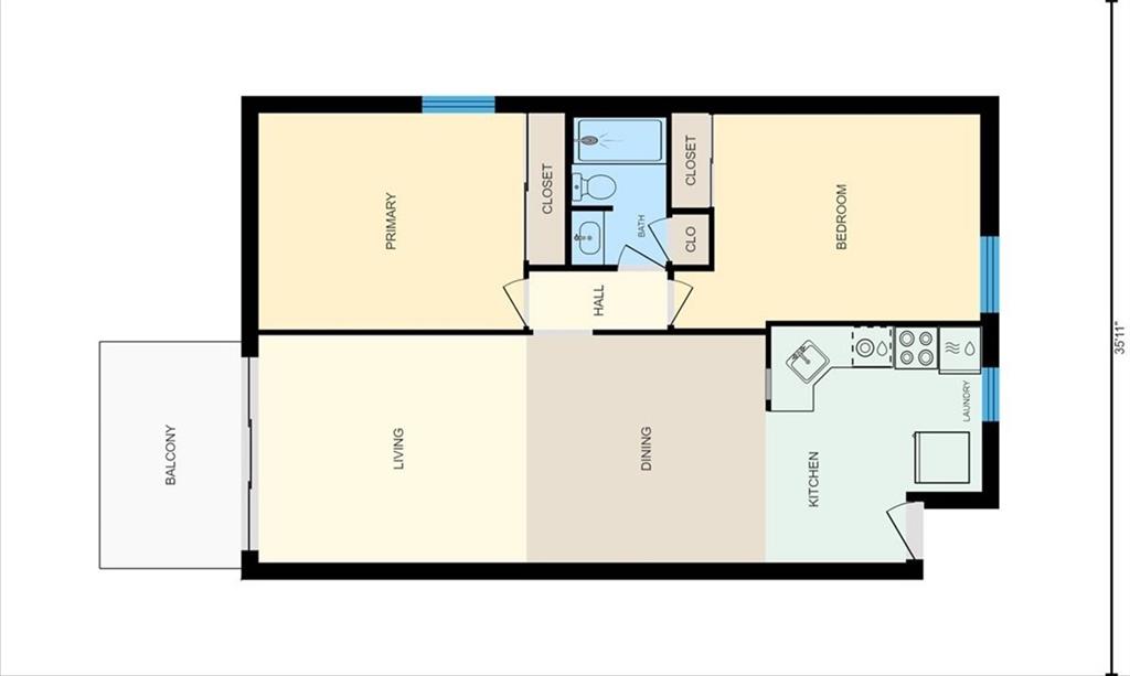 2034 Swallow Hill Road, Unit 328 Pittsburgh, PA 15220 - Photo 18 of 19 a picture of a floor plan
