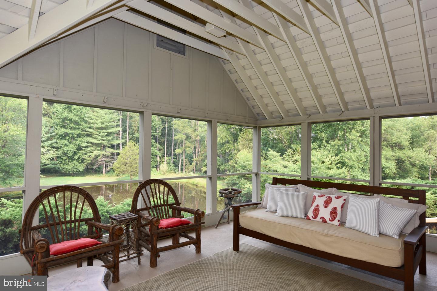 15 Laurel Mills Road Castleton, VA 22716 - Photo 17 of 28 Screened Porch Over Pond