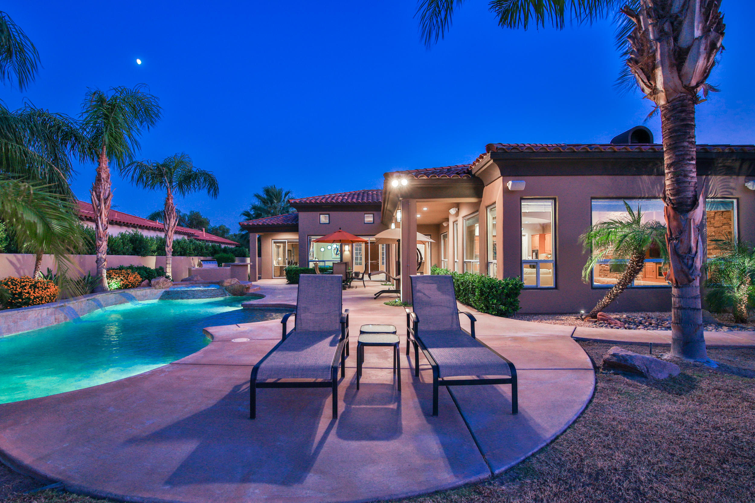 360 Loch Lomond Road Rancho Mirage, CA 92270 - Photo 64 of 76 a view of a house with backyard porch and sitting area