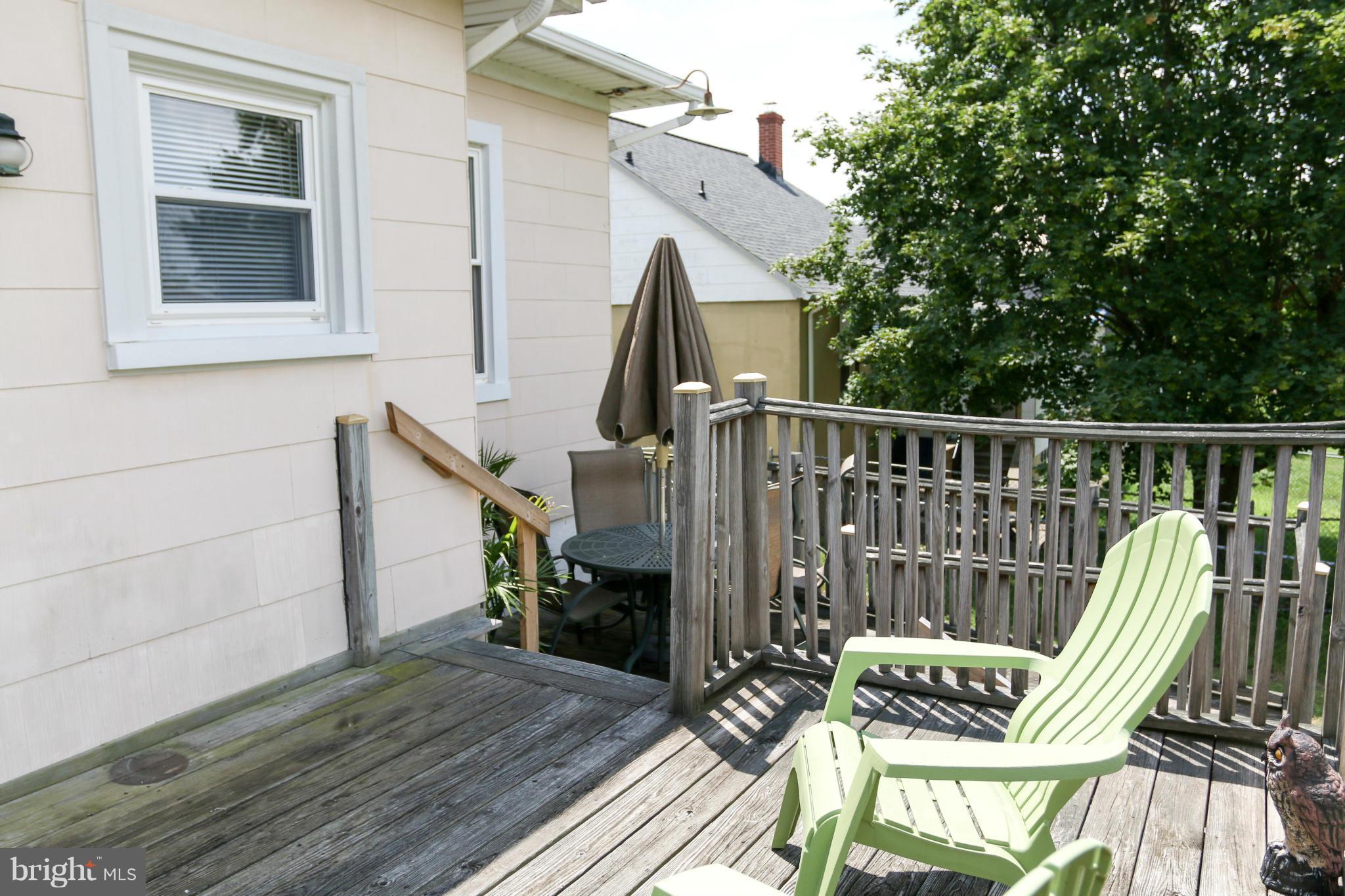 2212 Corbin Road Baltimore, MD 21214 - Photo 13 of 17 Back Deck -- Level one off of Kitchen