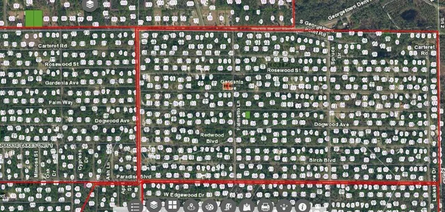 a view of a sign of a park