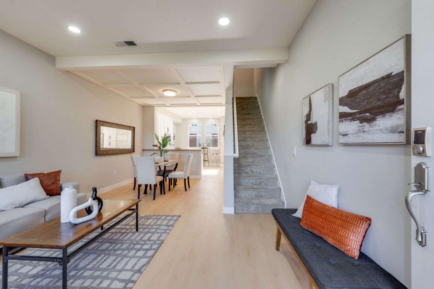 885 Frederick Commons San Jose, CA 95126 - Photo 4 of 30 a living room with furniture and wooden floor