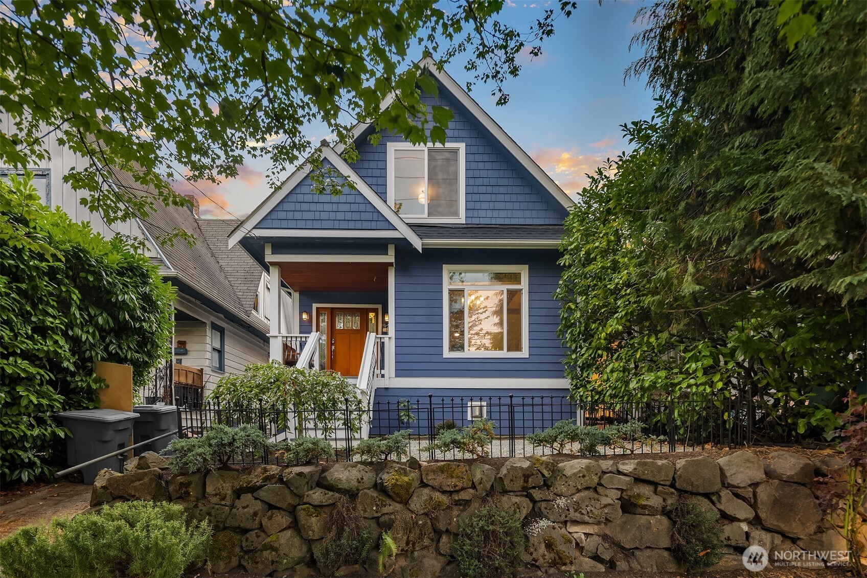 a house view with a garden space