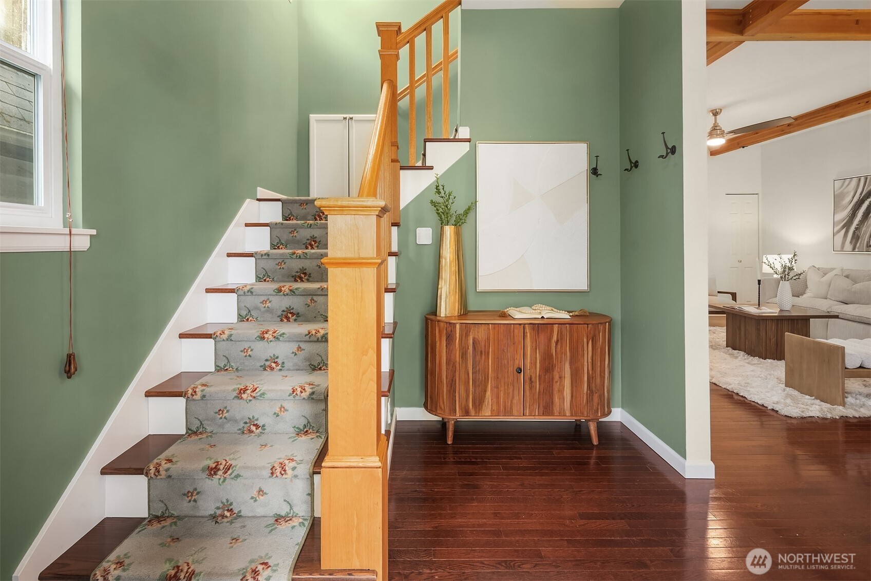 1629 22nd Avenue Seattle, WA 98122 - Photo 6 of 38 a view of an entryway with wooden floor and windows
