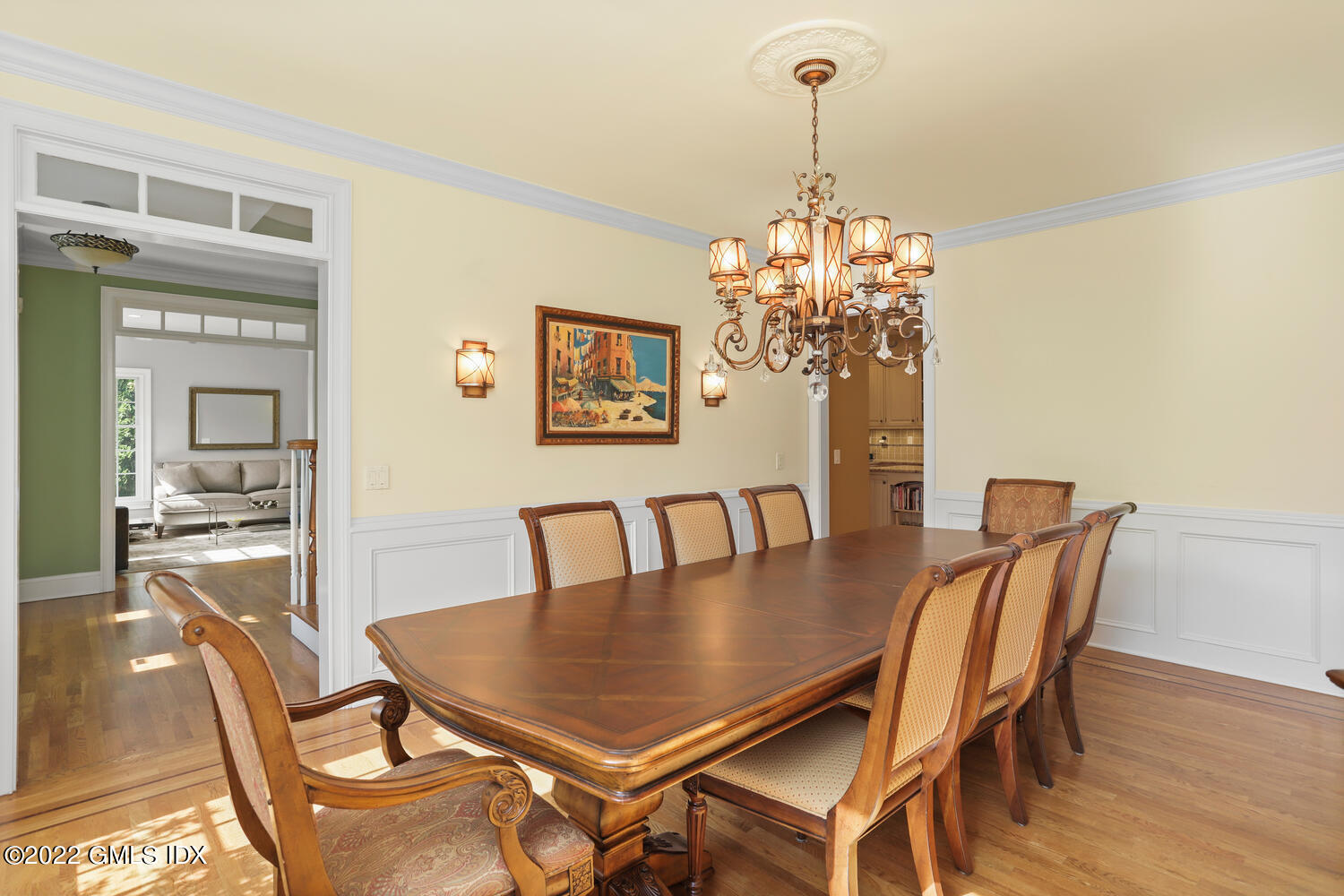 9 Robin Place Old Greenwich, CT 06870 - Photo 15 of 51 a view of a dining room with furniture and wooden floor