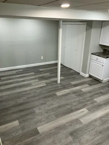 a view of a room with an empty space