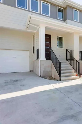 a view of a house with a stairs