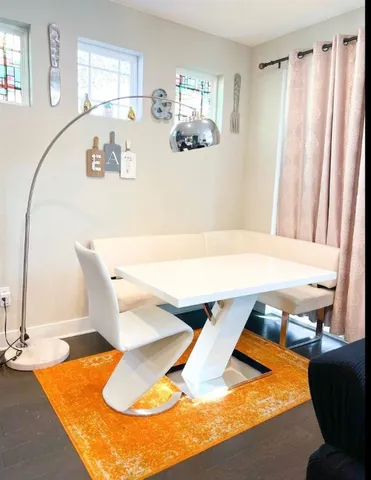 a view of dining room with furniture