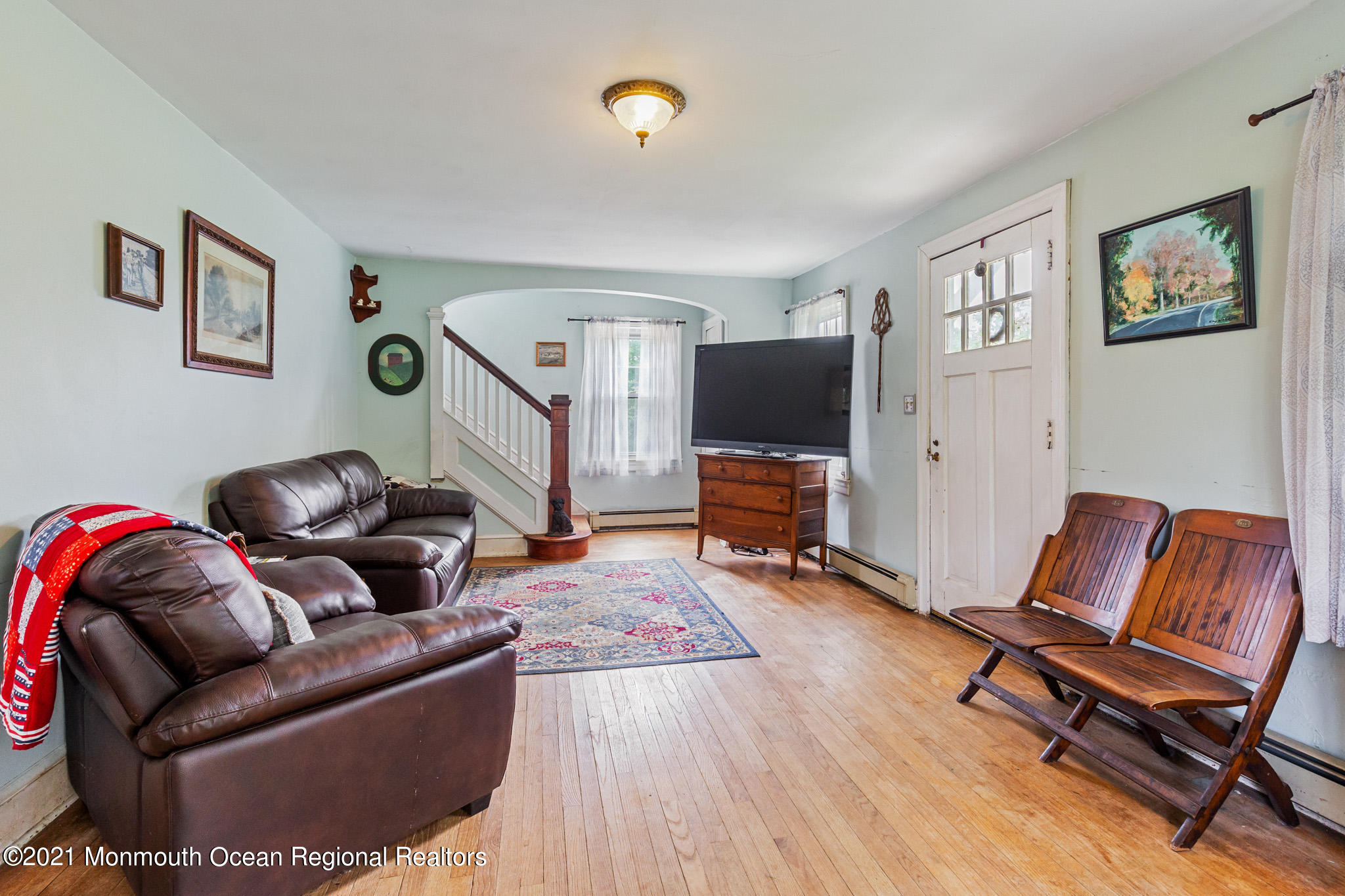 16 Province Line Road New Egypt, NJ 08533 - Photo 4 of 19 a living room with furniture and a flat screen tv