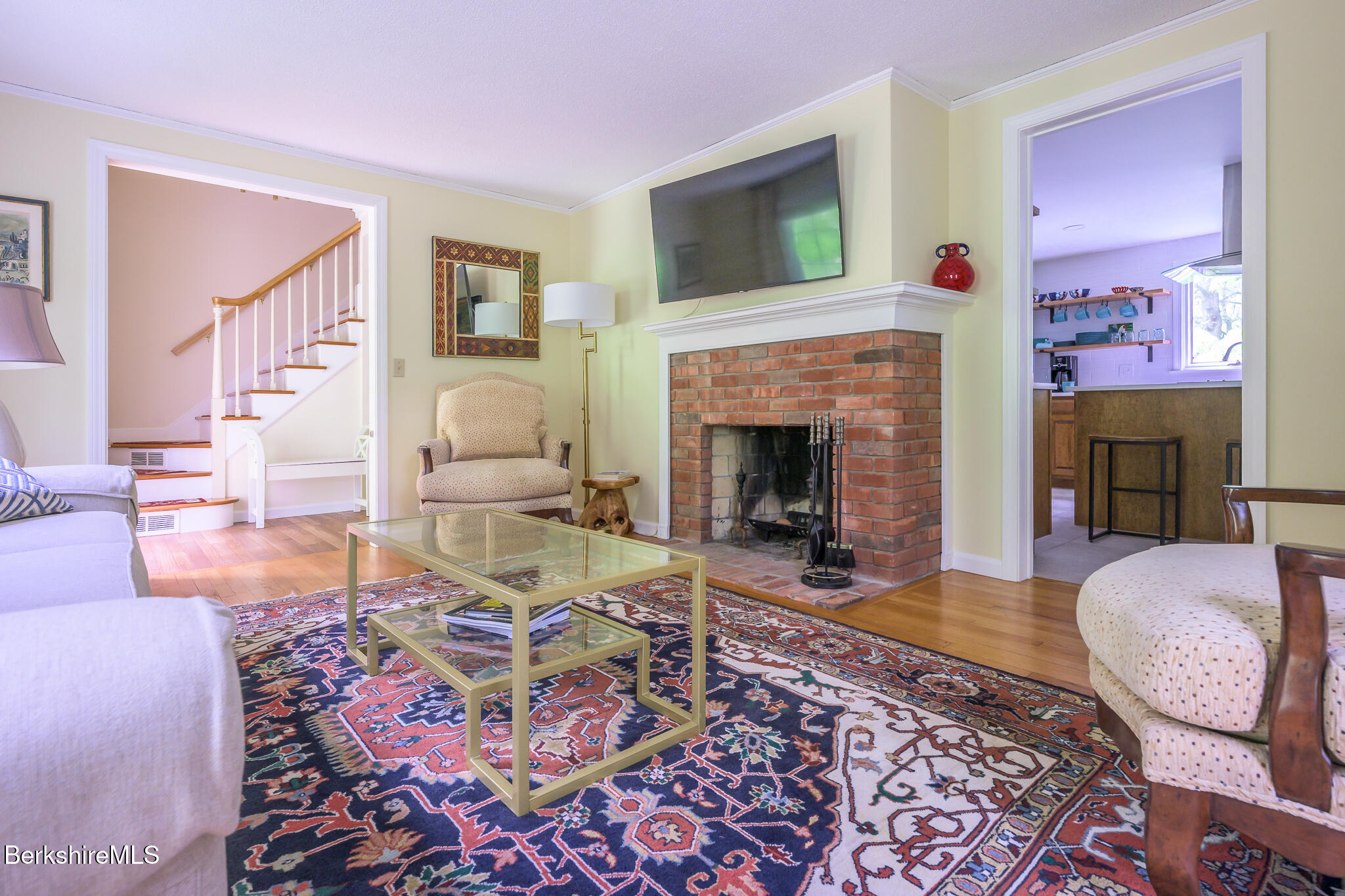 29 Osceola Notch Road Richmond, MA 01254 - Photo 6 of 32 a living room with furniture and a fireplace