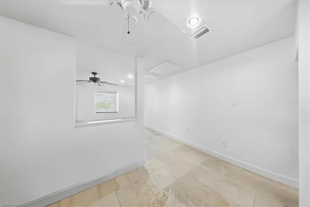 a view of an empty room