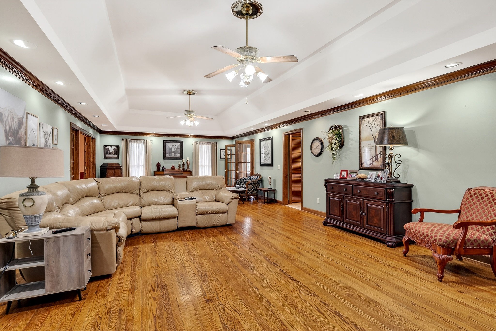 9334 Short Mountain Road Smithville, TN 37166 - Photo 9 of 51 a living room with furniture and wooden floor