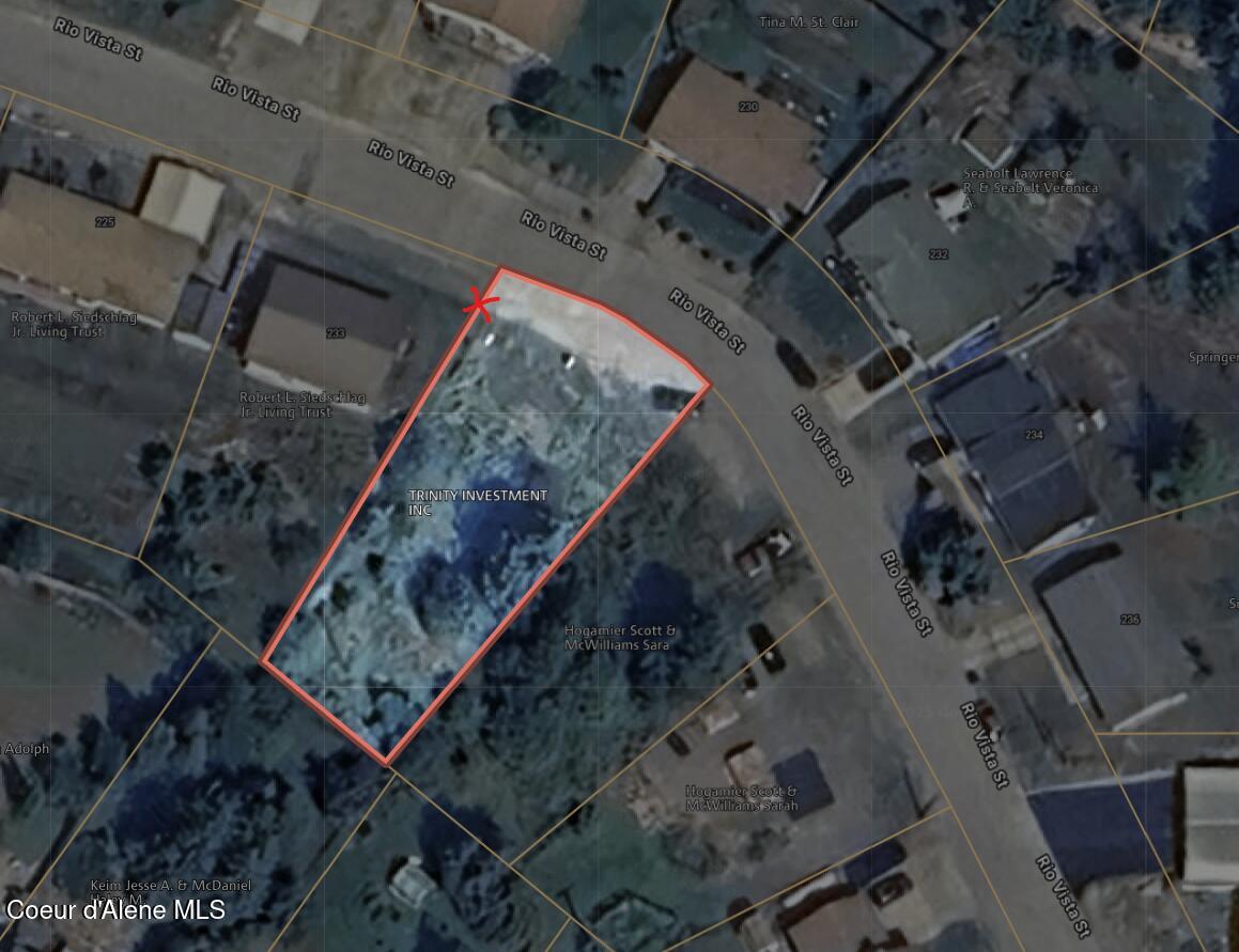 229 Rio Vista Street Osburn, ID 83849 - Photo 3 of 11 Aerial Lot View