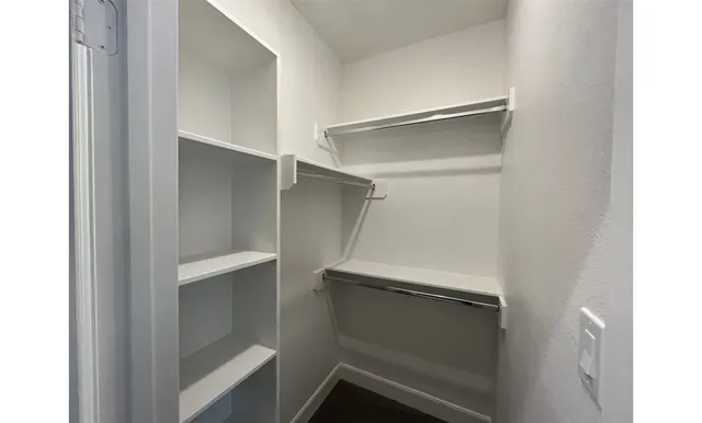 a close view of closet