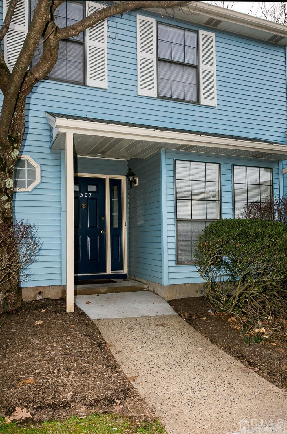 a front view of a house