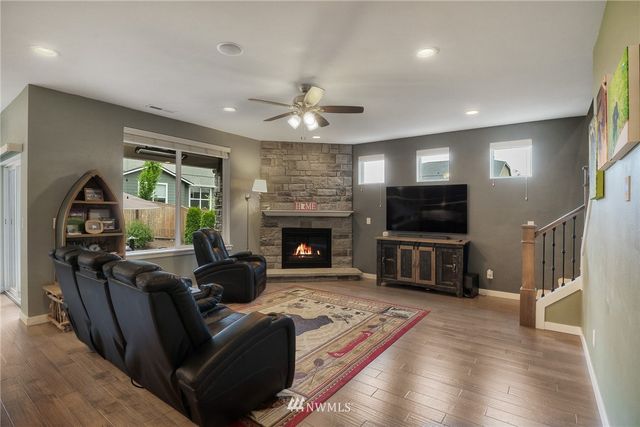 a kitchen with a table and chairs in it