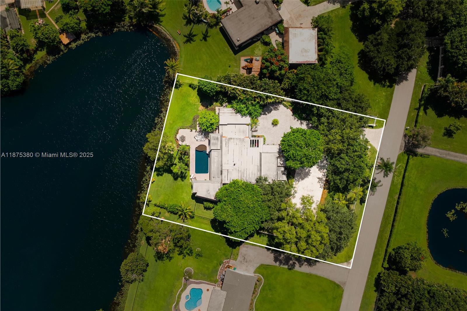 11000 Southwest 25th Street Davie, FL 33324 - Photo 43 of 45 an aerial view of house with yard