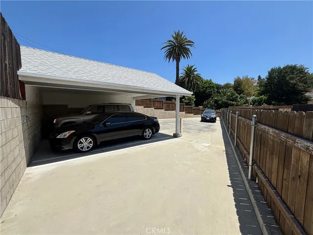 a car parked in front of a house