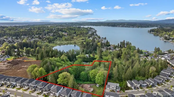 a view of a lake with a lake