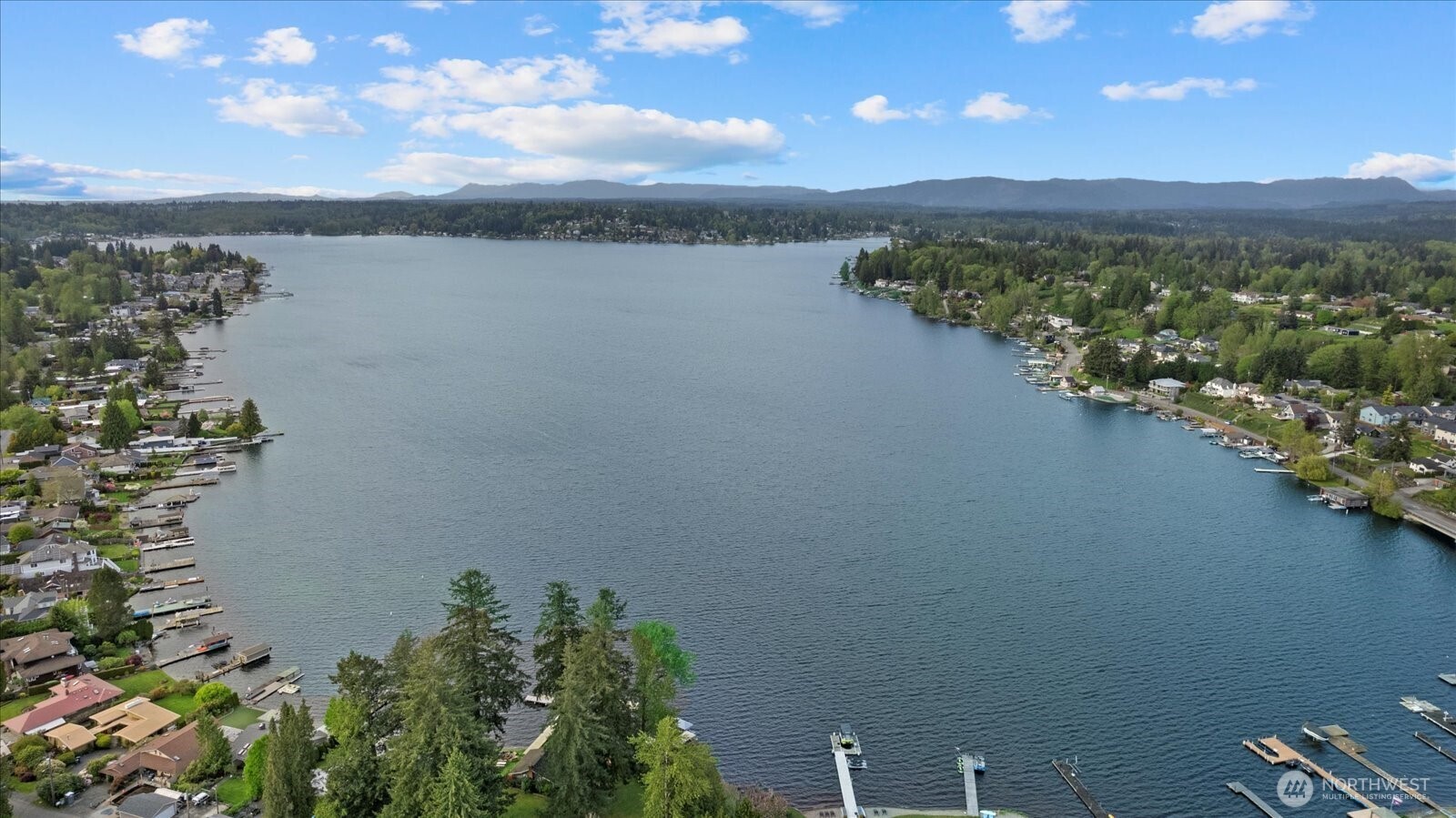 10928 South Lake Stevens Road Lake Stevens, WA 98258 - Photo 7 of 10 a view of a lake from a balcony