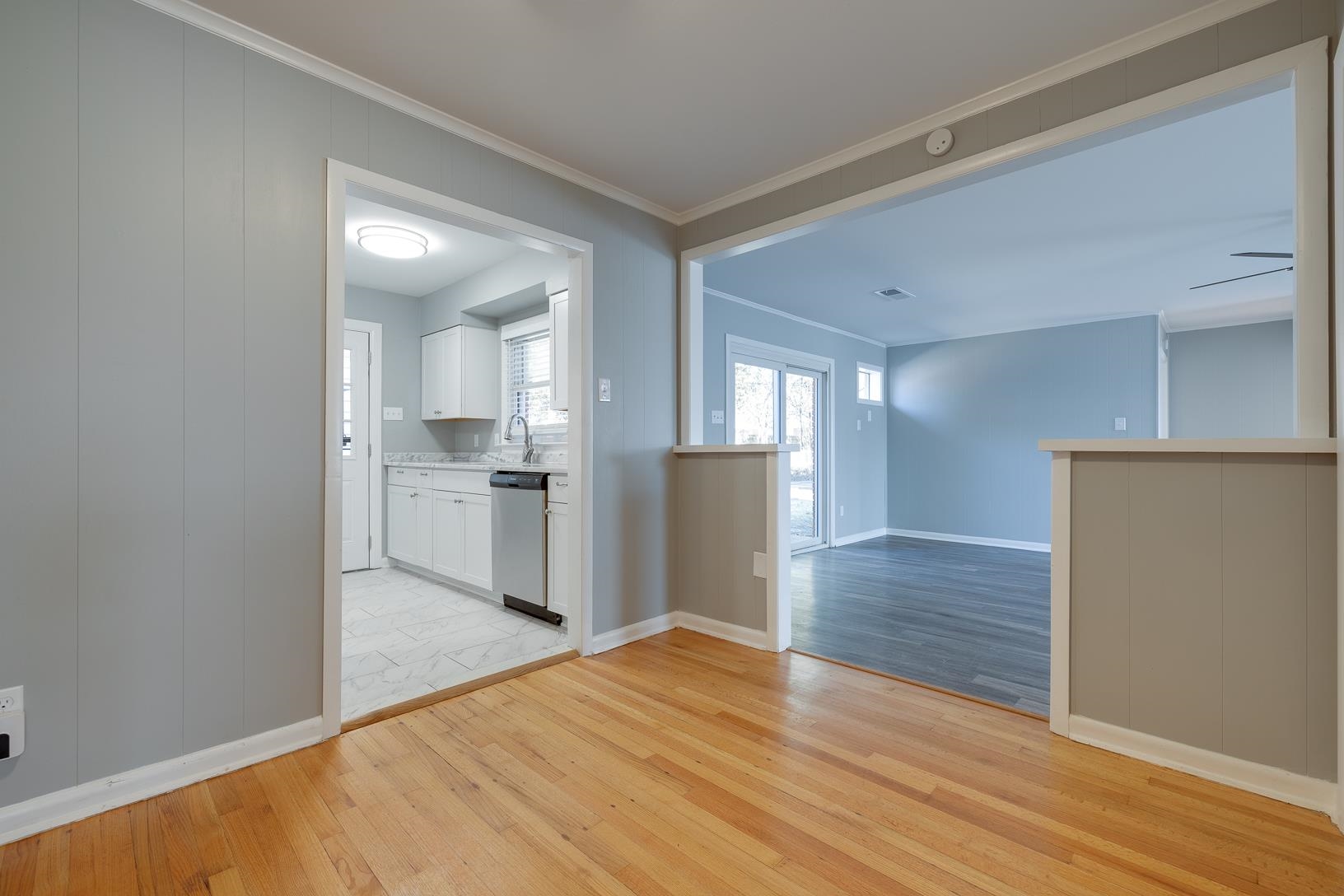 1490 Wilbec Road Memphis, TN 38117 - Photo 7 of 19 a view of a kitchen with wooden floor and a kitchen