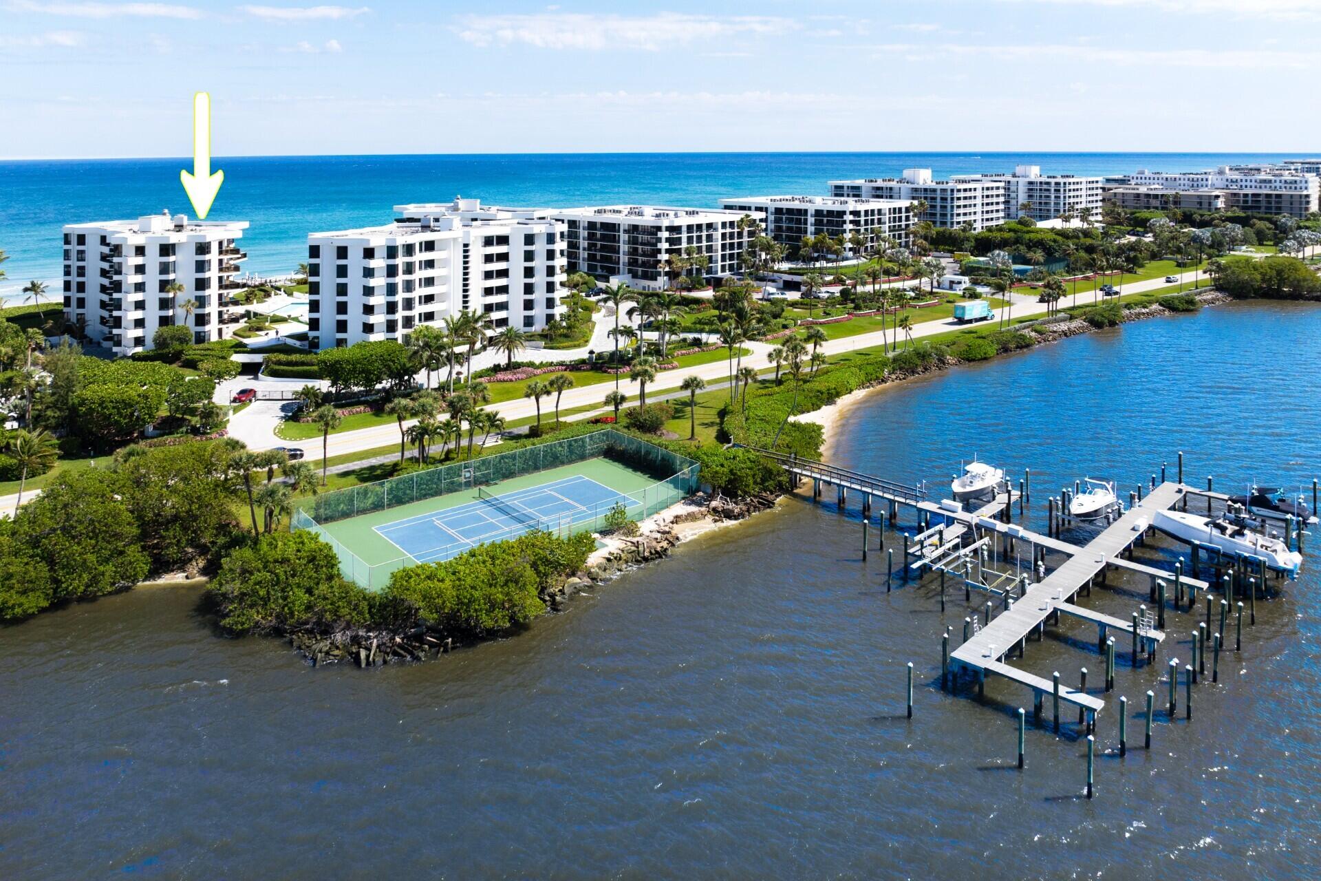 3120 South Ocean Boulevard, Unit 3602 Palm Beach, FL 33480 - Photo 2 of 22 an aerial view of a house with a yard lake view and city view