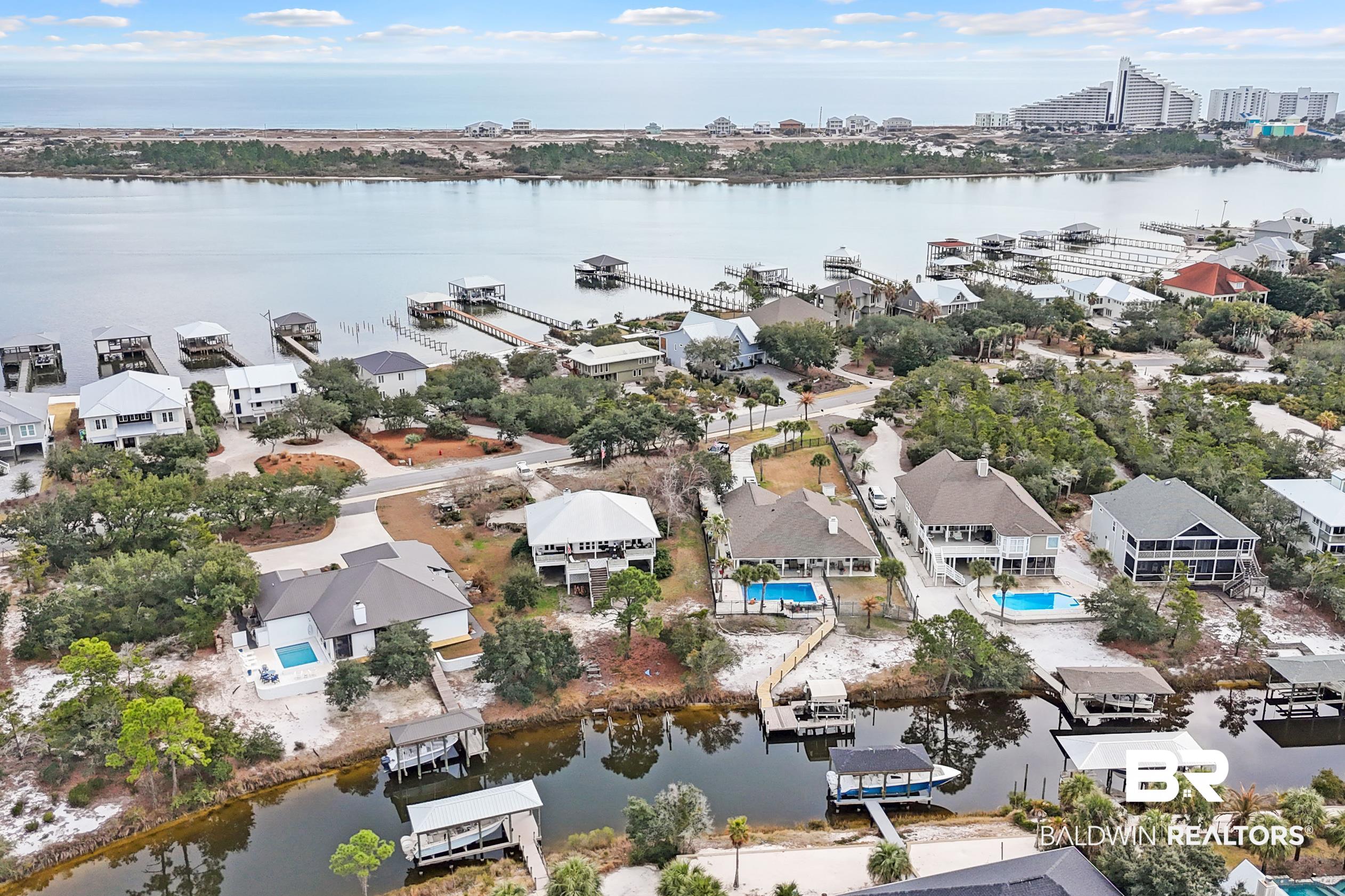 31835 River Road Orange Beach, AL 36561 - Photo 6 of 55 Bird's eye view with a water view