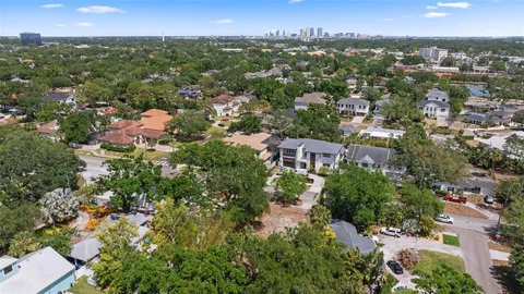 an aerial view of a city