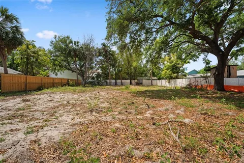 a backyard of a house