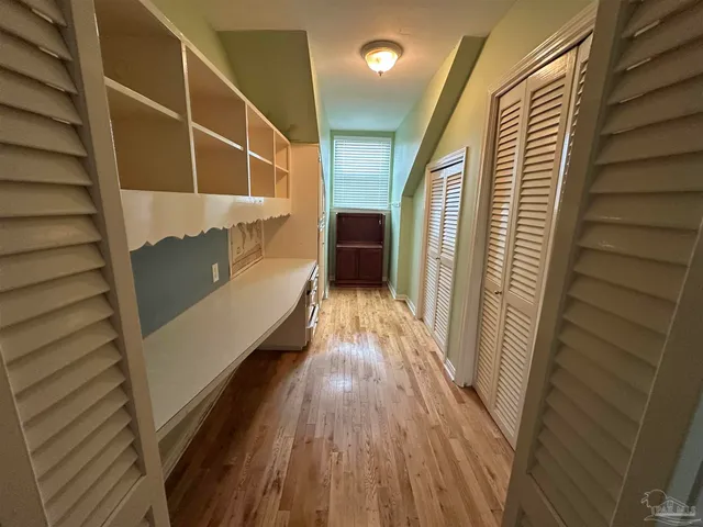 a view of an empty room and window