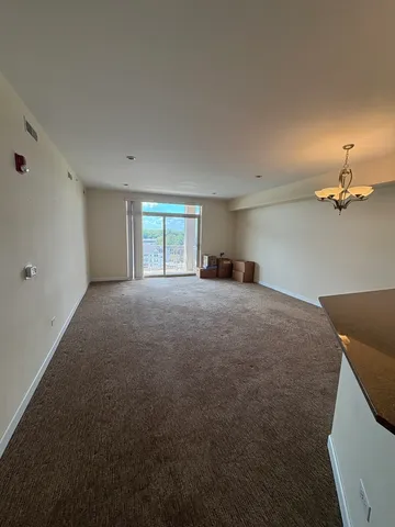 a view of a room with a empty space