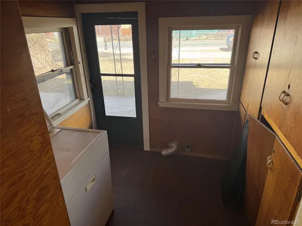 a bathroom with a window
