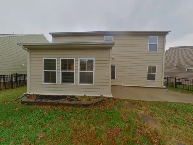 a backyard of a house